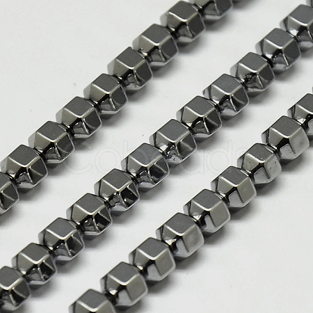 Electroplate Non-magnetic Synthetic Hematite Beads Strands G-I095-03-1