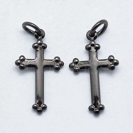 Brass Pendants X-KK-P147-13B-NR-1