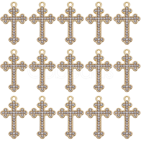 40Pcs Golden Alloy Pendants ALRI-SC0001-42-1