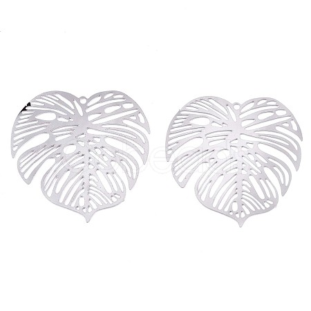 Non-Tarnish 201 Stainless Steel Filigree Pendants X-STAS-R102-21P-1