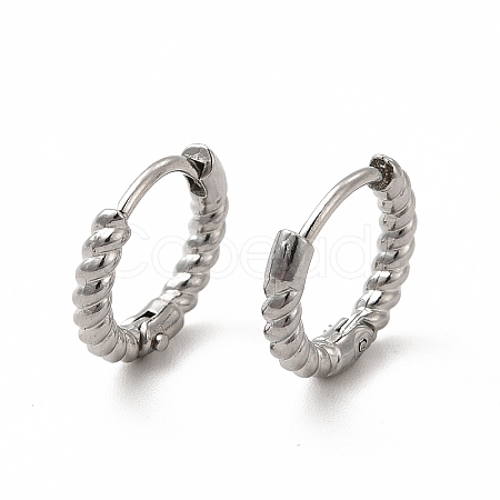 Non-Tarnish 316 Stainless Steel Hoop Earrings for Women EJEW-C004-16A-P-1
