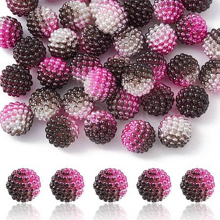 Imitation Pearl Acrylic Beads OACR-FS0001-42H-1
