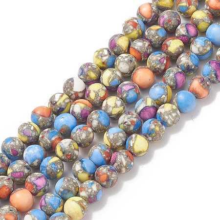 Assembled Natural & Dyed Magnesite Beads G-L575-02F-A-1