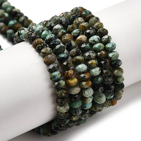 Natural African Turquoise(Jasper) Beads Strands G-F717-02B-01-1