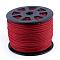 Faux Suede Cords, Faux Suede Lace, FireBrick, 1/8 inch(3mm)x1.5mm, about 100yards/roll(91.44m/roll), 300 feet/roll