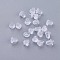 Plastic Ear Nuts, Earring Backs, Clear, 5x4mm, Hole: 0.5mm