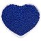 Ornaland Glass Seed Beads, Grade A, Baking Varnish, Opaque Colours, Round, Midnight Blue, 2x1.5mm, Hole: 0.7mm, about 11200pcs/bag