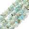 Natural Flower Amazonite Chips Beads Strands, Grade A, 5~8x5~8mm, Hole: 1mm, about 31.5 inch