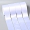 Single Face Satin Ribbon, Polyester Ribbon, White, 2 inch(50mm), about 25yards/roll(22.86m/roll), 100yards/group(91.44m/group), 4rolls/group