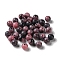 Acrylic Beads, Imitation Gemstone, Round, Indian Red, 8mm, Hole: 1.8mm