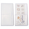 Rectangle Plastic Sticker Storage Albums, 100 Sheets Sticker Empty Collection Book, Clear, 265x145x26.5mm, Page: 247x125x0.1mm, about 50 Pages/book