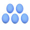 Opaque Spray Painted Acrylic Cabochonsl, Oval, Cornflower Blue, 17.5x12.5x5.5mm