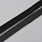 10M Flat Imitation Leather Cord, for Pillow Decor, Black, 8x1.6mm, about 10.94 Yards(10m)/Roll