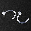 Acrylic L-Shaped Nose Ring AJEW-YW0001-06J-3