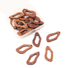 20Pcs Walnut Wood Hollow out Pendants WOOD-CJ0001-22-3