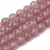 Natural Strawberry Quartz Beads Strands G-S295-15-10mm-1