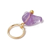 30Pcs 30 Styles Natural & Synthetic Mixed Gemstone Chip Charms PALLOY-JF02874-02-6
