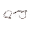 Tarnish Resistant 304 Stainless Steel Leverback Earring Findings STAS-E007-6-2