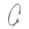 Non-Tarnish 304 Stainless Steel Cuff Bangles BJEW-P310-01P-1