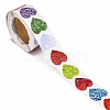 Heart Shaped Stickers Roll X-DIY-K027-A16-2