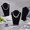 Velvet with Paperboard Necklace Bust Display Stands NDIS-WH0017-05A-5