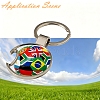 Football Alloy Sublimation Blanks Keychains AL-CBAF9A1-01P-4