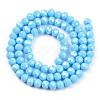 Electroplate Glass Beads Strands EGLA-A034-P1mm-A06-3