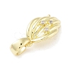 Brass Micro Pave Cubic Zirconia Pendants KK-F877-19G-2