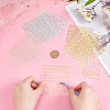 13 Sheets 13 Style 3D Bronzing/Laser Heart Pattern Nail Art Sticker DIY-OC0010-90-3
