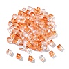 100Pcs Baking Paint Transparent Glass Beads DGLA-YW0001-35I-1