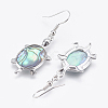 Abalone Shell/Paua ShellJewelry Sets X-SJEW-P089-02-5