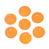 Spray Painted Natural Capiz Shell Disc Charms BSHE-T014-02B-1