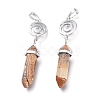 Natural Picture Jasper Pointed Big Pendants G-D0021-01P-02-3