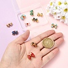 10Pcs 10 Styles 304 Stainless Steel Enamel Beads STAS-YW0003-65-5
