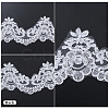3 Yards Polyester Lace Ribbons SRIB-GF0001-59-6