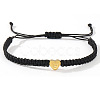 Stainless Steel Bead Braided Bead Bracelets AG0106-2-2