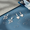 100Pcs 304 Stainless Steel Hoop Earring Findings STAS-BBC0005-94S-02-4