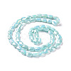Faceted Electroplated Glass Beads Strands GLAA-G092-D05-3