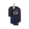 Dyed Natural Lapis Lazuli Carved Pendants GG-CBA5963-01C-NH-1