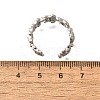 Brass Micro Pave Clear Cubic Zirconia Cuff Rings for Women RJEW-Q008-13P-3