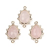 Natural Mixed Stone Faceted Connector Charms G-K347-07G-2