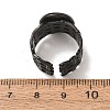 Woven Bezel 304 Stainless Steel Cuff Ring Components SA-CBAD8FA-01EB-03-3