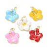 Brass Micro Pave Clear Cubic Zirconia Pendants CU-CBADD0C-03G-1