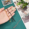 8Pcs 4 Colors Brass Box Chains Slider Bracelet Making with Clear Cubic Zirconia KK-AR0002-83-3