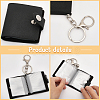 CHGCRAFT 4 Sest 2 Colors 2 Inch Leather Cover Mini Photocard Holder Book AJEW-CA0003-95-5