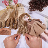 4Pcs 4 Colors High Temperature Fiber Long Flat Curly Hairstyle Doll Wig Hair DOLL-GL0001-04C-5