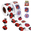 2 Rolls 2 Styles PVC Self Adhesive Stickers STIC-PH0001-08-1