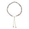 Adjustable Natural Multi-Moonstone Chip Beaded Necklaces NJEW-JN05933-2