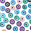 50Pcs Printed Natural Freshwater Shell Charms SHEL-FS0001-19-2