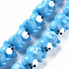 Opaque Handmade Bumpy Lampwork Beads Strands LAMP-T007-19-A02-1